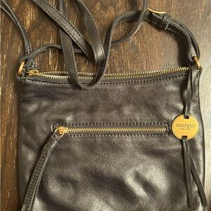 Margot New York Crossbody Black Leather Bag